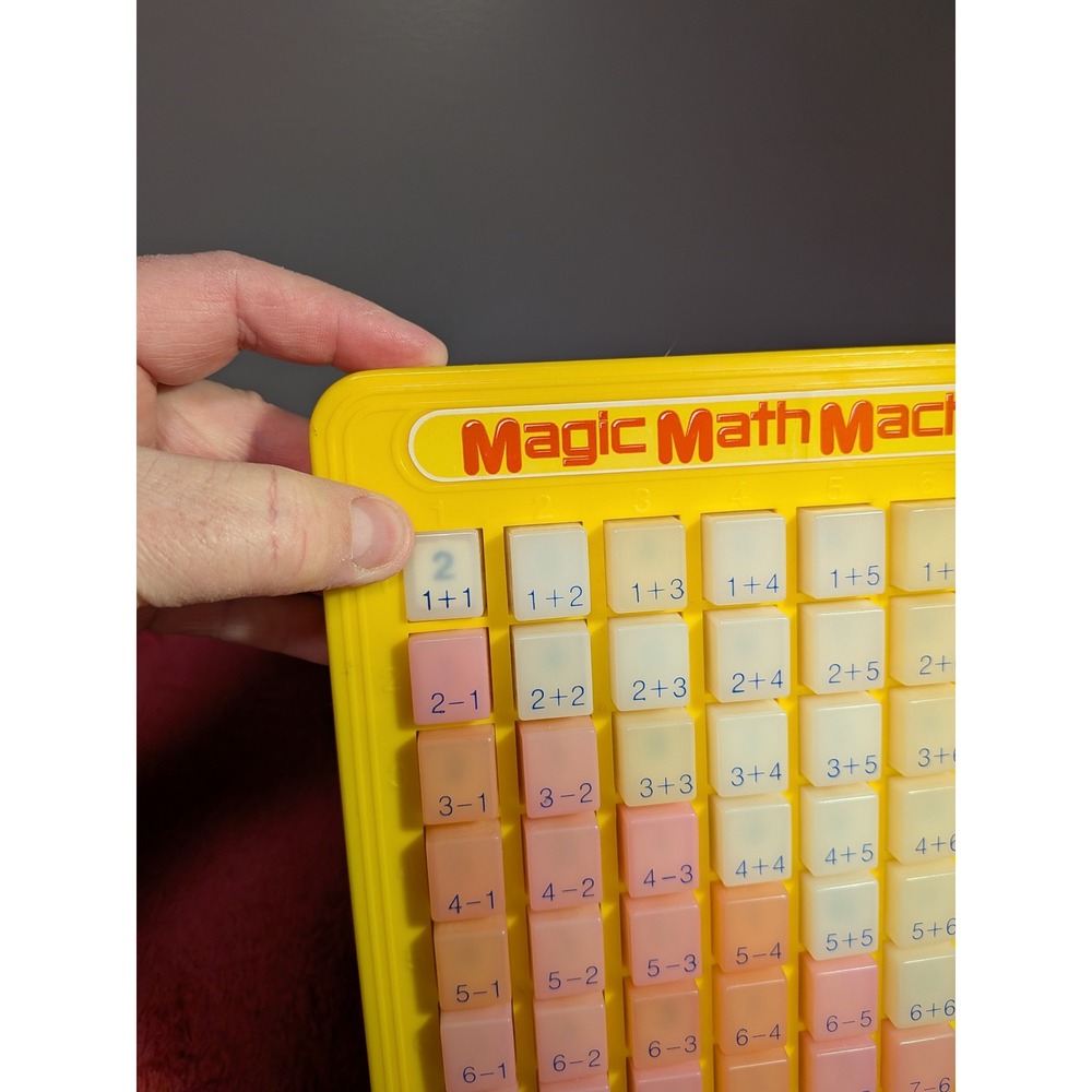 Magic Math Machine Addition Subtraction Learning Toy Yellow - Picture 3 of 9